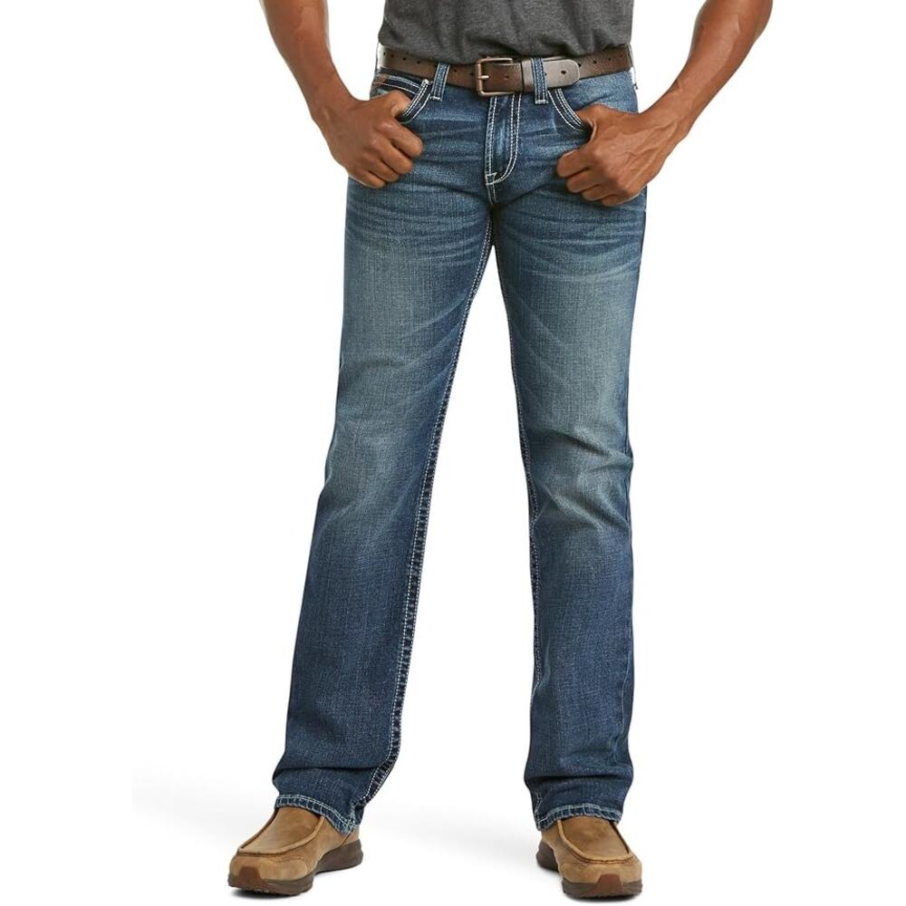 Ariat M7 Rocker Stretch Coltrane Stackable Straight-Leg Jeans for Men - 32x34